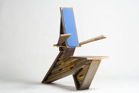 GR-22: A Stylish Chair Made From Scrap Wood
