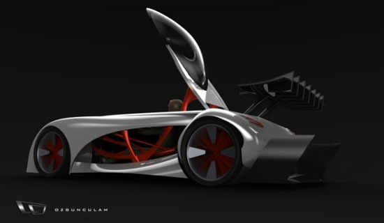 MercedesBenz LeMans Electric Race Car Concept Design by Ozgun Culam 