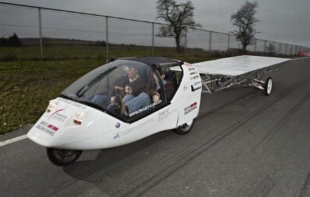solar powered cars pictures. Wind and Solar Powered Car