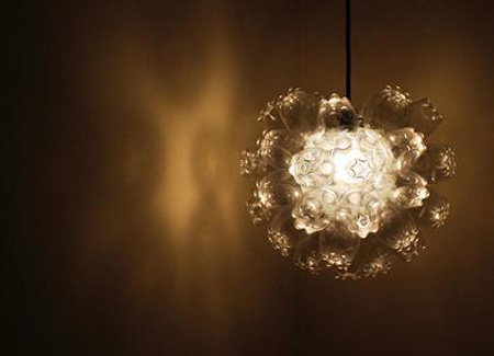 Creative Blog Design on Lamp Is Made Of Recycled Plastic Drink Bottles   Green Design Blog