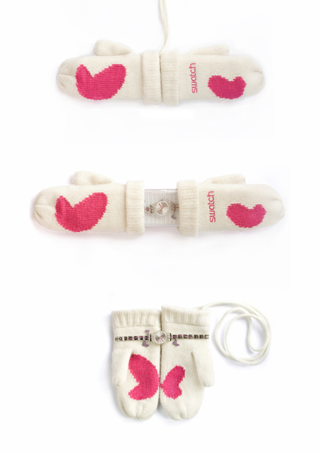 One can reuse the Y-Town packaging as valentine's gloves.