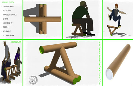 5 Tubes Stool