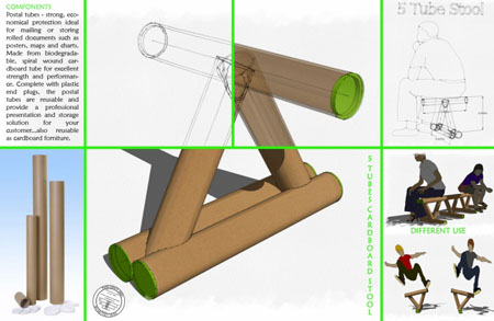 5 Tubes Stool