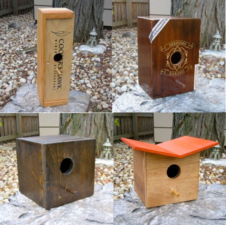 Atomic Birdhouses