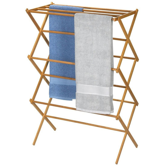 Bamboo Folding Clothes Drying Rack