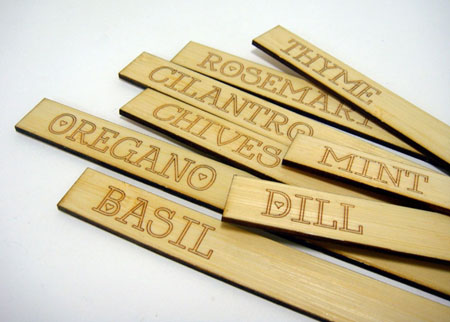 Bamboo Herb Marker