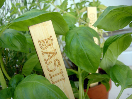 Bamboo Herb Marker