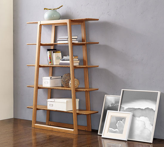 Bamboo Greenington Currant Etagere Bookcase