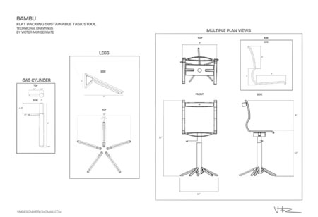 Bambu Task Stool