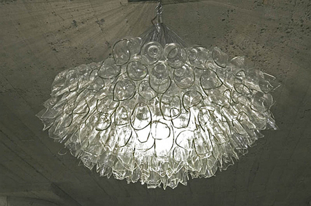 Broken Glass Chandelier