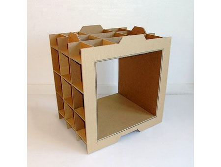 Cardboard Bookshelf