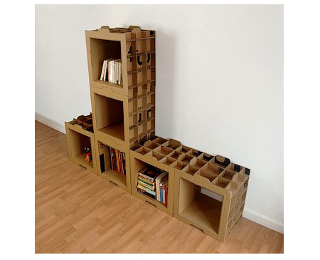 Cardboard Bookshelf