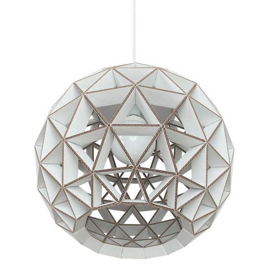 Cardboard TRIANGLES Suspension Lamp by Dany Gilles