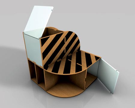 Compact Cardboard Furniture