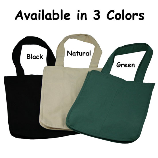 Deluxe Organic Cotton Grocery Bag with Bottle Sleeves