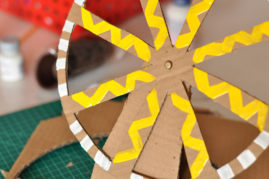 DIY Ferris Wheel Toy Made Out of Recycled Material