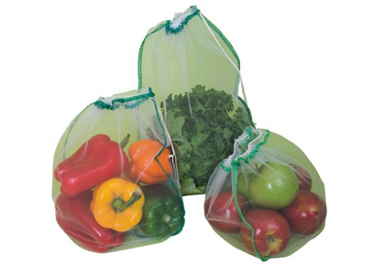 EarthSAKS Reusable Eco Shopping and Produce Bag Set