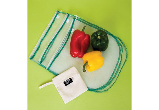 EarthSAKS Reusable Eco Shopping and Produce Bag Set