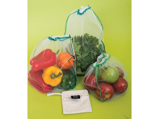 EarthSAKS Reusable Eco Shopping and Produce Bag Set