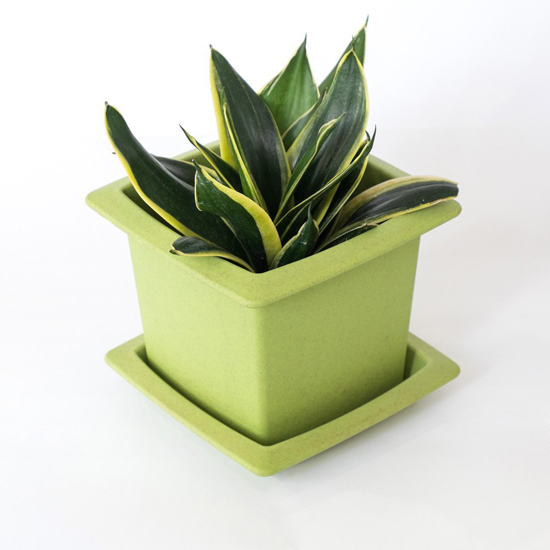 Eco-Friendly Biodegradable Wood Fiber Stackable Flower Pot