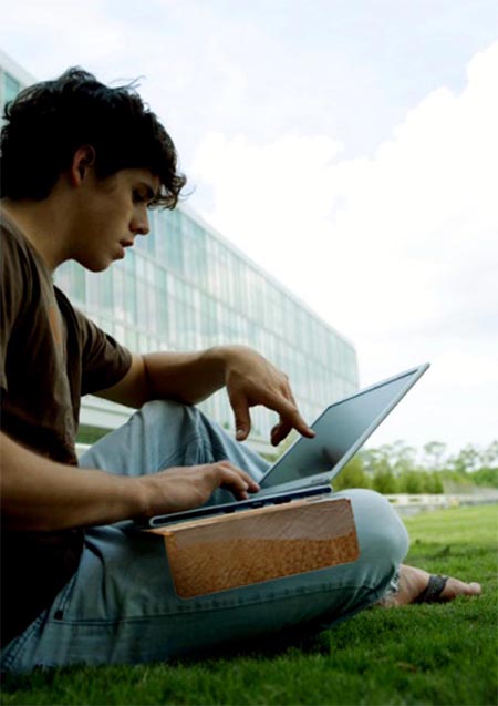 laptop bag from recyclable materials