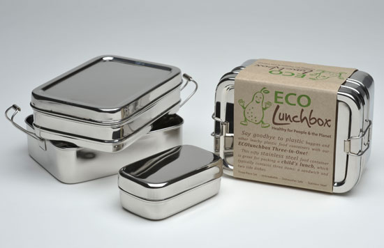 Three-in-One Giant Large Stainless Steel ECOlunchbox