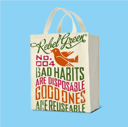 Rebel Green Tote Bag