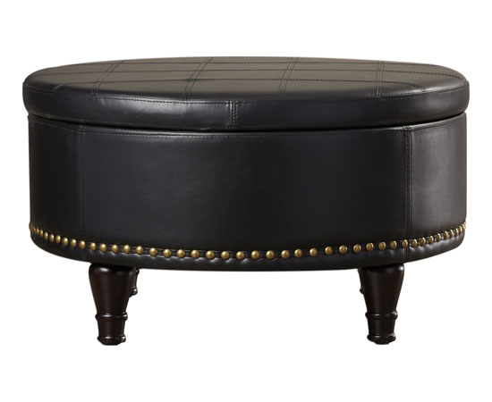 Ellen Eco Leather Storage Ottoman by Darby Home