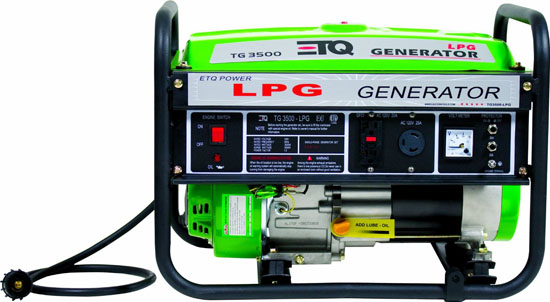 ETQ PG30P11 3000 Watt 7 HP 208cc 4-Cycle OHV Propane Powered Portable Generator