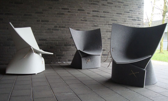 FF1 Indoor Lounge Chair by James Van Vossel and Tom de Vrieze