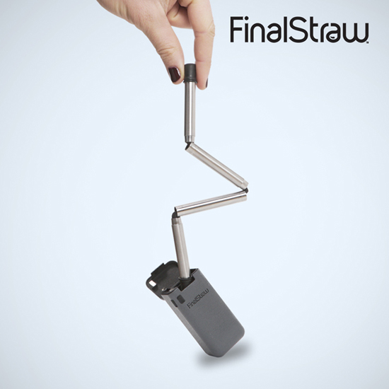 Stop Using Plastic Straws! FinalStraw is a Collapsible and Reusable Steel Straw by Emma Cohen & Miles Pepper