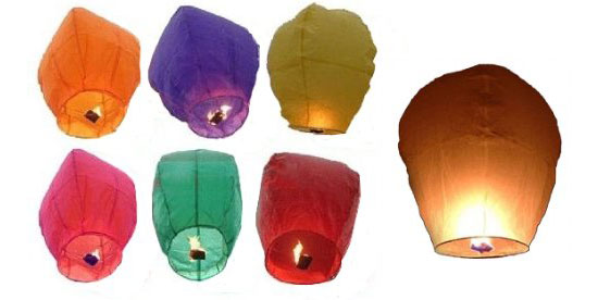 Forty Inches Tall Premium Sky Lanterns