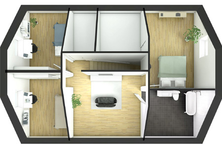 Four Passive Houses