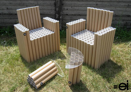 Cardboard Tube Chair