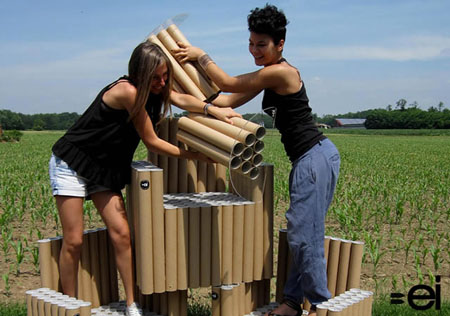 Cardboard Tube Chair