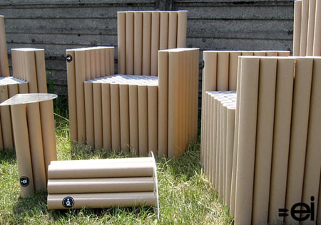 Cardboard Tube Chair