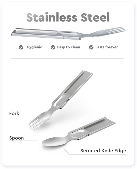 GoSun Flatware Wants To End the Era of Those Single-Use Plastic Cutlery