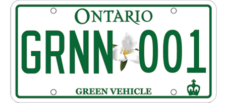 Green License Plate