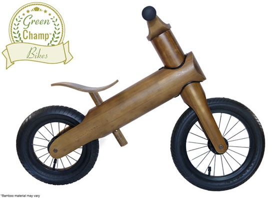 GreenChamp Bikes - Sustainable Bamboo Balance Bikes for Kids