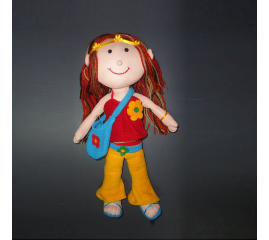 Handmade Fashion Hippy Plush Doll Toy