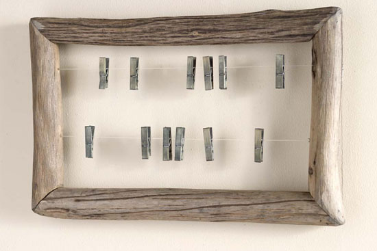 Horizontal Fir Branch Framed Pin Board