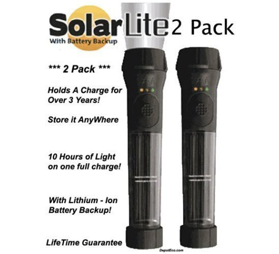 Hybrid Solar Powered Flashlight