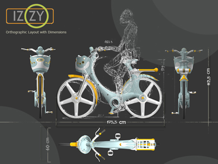 izzy city bike for green environment