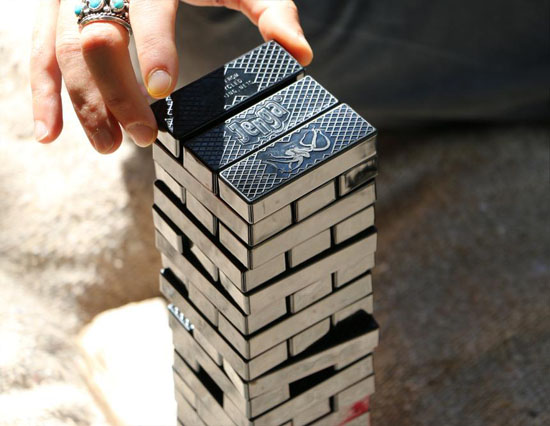 Jenga Ocean is Made from 100% Recycled Fishing Nets by Bureo