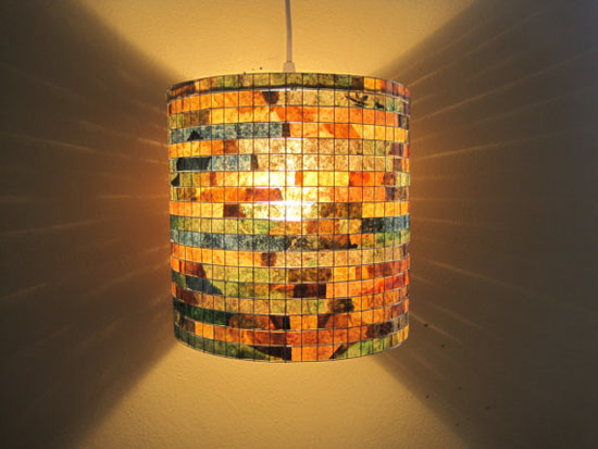 Lamps Made With Recycled Coffee Filters by Vilma Silveira Farrell