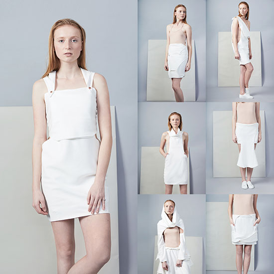 Omdanne Convertible Biodegradable Clothing by Cristina Dan