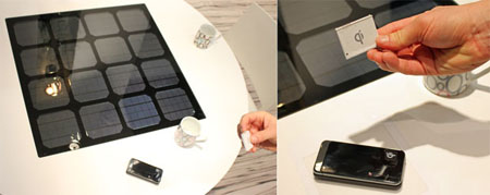 Panasonic Solar Powered Charging Table Prototype