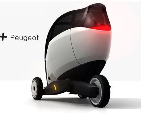 peugeot plus three wheeled eco vehicle