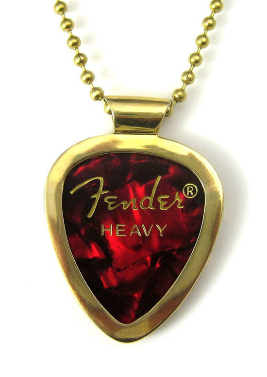 PickBay Guitar Pick Holder Necklace ECO-BRASS 