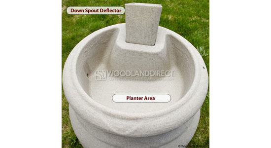 Planter-Urn Rain Barrel - Terra Cotta